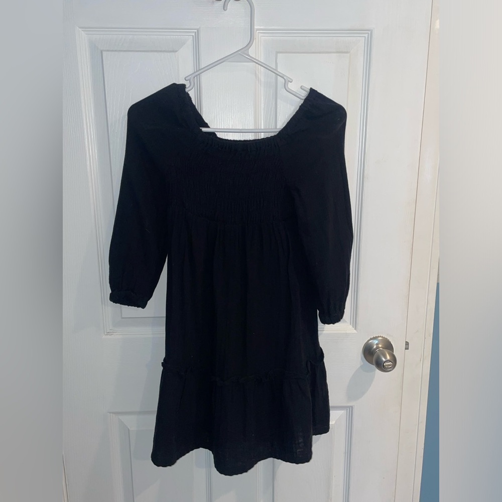Black Smocked Dress kids